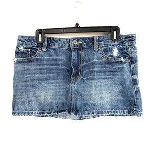 AEO | Medium Wash Denim Mini Skirt - 10